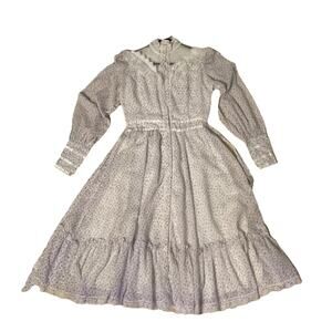 Gunne Sax Dress by Jessica San Francisco Victorian Lace Long Dress Size‎  9